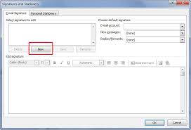How To Add A Signature In Outlook 2013 Information