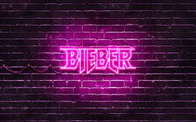 purple brickwall justin bieber logo