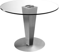 Julia 42 Inch Glass Round Dining Table