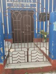 Brown Iron Swing Grill Gate