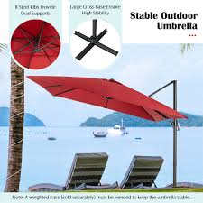 Cantilever Offset Square Patio Umbrella