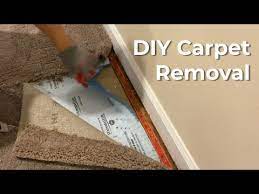 quick how to remove carpet easy diy