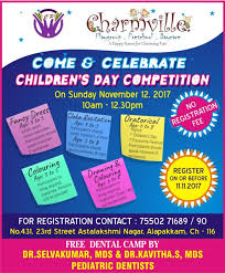 Childrens Day Competitions By Charmville Play School Kids