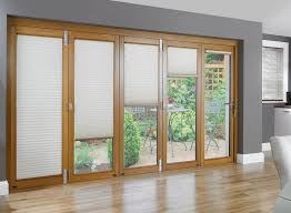 French Doors Wood Frames Blinds