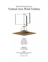 vertical axis wind turbine mechanical