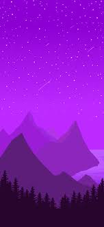 minimalist purple landscape iphone