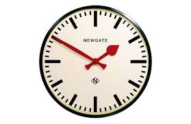 Newgate Putney Black Wall Clock Heal