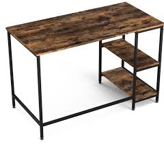 Metal and wood are common materials for furnishings of this style; Desks Home Office Furniture Home Garden Rustic Computer Desk Industrial Style Office Furniture Wood Writing Bronze 360idcom Fr