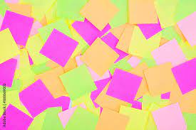 many colorful post it notes background