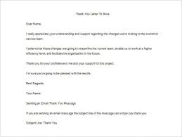 23 thank you letter to boss templates