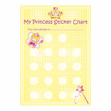 A4 Princess Reward Charts And Stickers