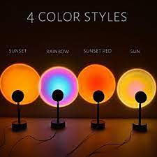 4 Color Sunset Light Rainbow Floor Lamp