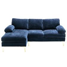 l shaped chenille fabric sectional sofa