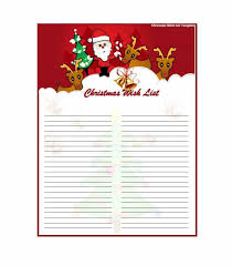 43 Printable Christmas Wish List Templates Ideas
