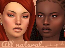all natural 2 makeup set the sims 4