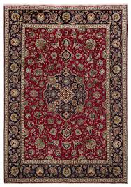 tabriz persian rug red 343 x 290 cm