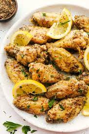Baked Lemon Pepper Chicken Wings All The Healthy Things gambar png