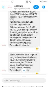 Keterangan dari indihome bahwa upgrade speed merupakan layanan untuk meningkatkan dan paket yang ditawarkan bervariasi mulai dari 20 mbps sampai ke 100 mbps, dengan proses cukup. Tagihan Telkom Indihome Tidak Sesuai Pemakaian 3 Bulan Berturut Turut Media Konsumen