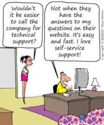use self service technical support to