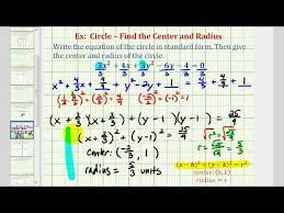 Write General Equation Of A Circle In