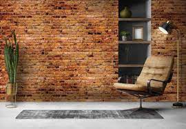 Red Brick L And Stick Wallpaper