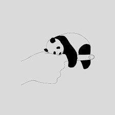 Dalam posting ini gambar panda hitam putih adalah salah satu yang terlengkap. 14 Hitam Putih Ideas Cute Wallpapers Cute Panda Wallpaper Panda Art