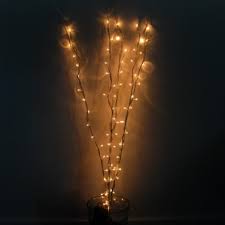 lit twig lights