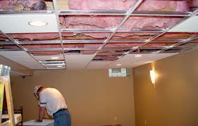 acoustic ceiling tile installation