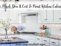 how much to paint kitchen cabinets