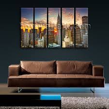 Large Chrysler Building Cityscape Wall