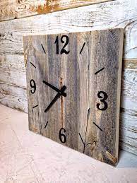 Wood Clocks Rustic Wall Clock