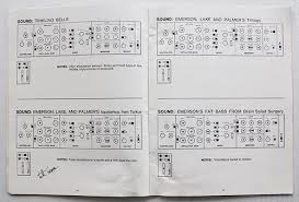 Matrixsynth 1974 Sound Setting Charts For Moog Minimoog