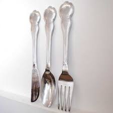 Large Spoon Fork And Knife Cutlery Wall