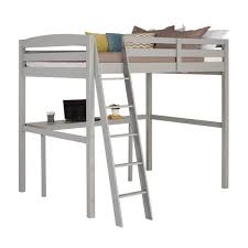 how to build a full size loft bed with desk