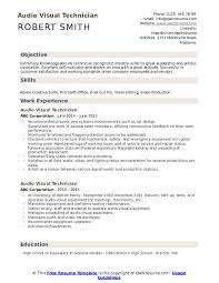 Put your best foot forward with this clean, simple resume template. Audio Visual Technician Resume Samples Qwikresume
