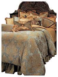 Aico Bedding Elizabeth 13pc King Comforter Set Aqua