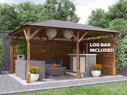 Home Garden Outdoor Utopia Gazebo Bar