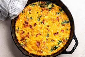 frittata recipe with spinach bacon