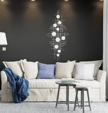 Elegant Silver Vertical Metal Wall Art