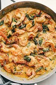 creamy tuscan garlic shrimp the