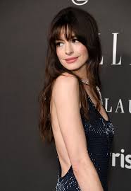 style your bangs like anne hathaway