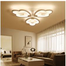 Dimmable Led Ceiling Light Modern Metal Acrylic With Remote Control Flush Mount Ceiling Lamp Living Room Kitchen Hanging Lamp Bedroom Painted Finish Pendant Lighting Walmart Com Walmart Com