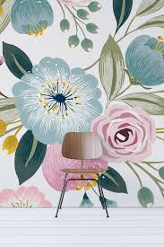 Best hd wallpapers of flowers, desktop backgrounds for pc & mac, laptop, tablet, mobile phone. Large Blooming Floral Wallpaper Mural Wallflorashop Com