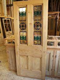 Antique Reclaimed Stained Glass Front