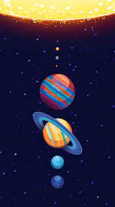 sun solar system planets 4k wallpaper
