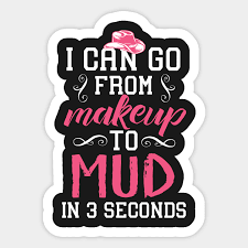 from makeup to mud in 3 seconds