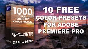 10 free cinematic color presets for