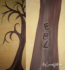 Painted Tree Growth Chart Atop Serenity Hill