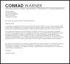 Graduate Teaching Assistant Cover Letter Sample   LiveCareer Copycat Violence