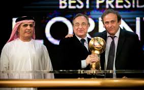 Perez, president of real madrid, boosted advertising and. Florentino Perez Best President Of The Year Globe Soccer Awards